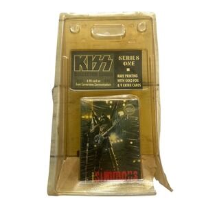 KISS Collector Cards‎ Series One Gene Simmons Rare Printing Gold Foil SEALED